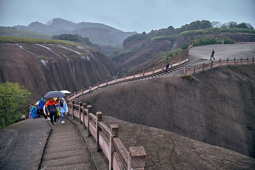 湖南省郴州市4a级景区飞天山国家地质公园夏季丹霞地貌风景