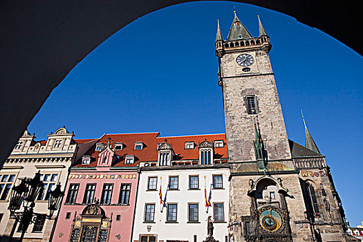 布拉格,天文钟,老城广场,老城,捷克共和国