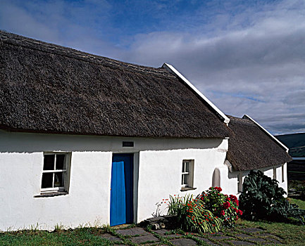 传统,屋舍,岛屿,凯瑞郡,爱尔兰