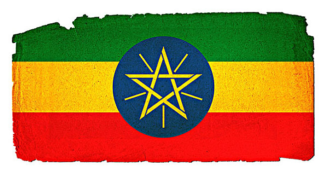 脏,旗帜,埃塞俄比亚