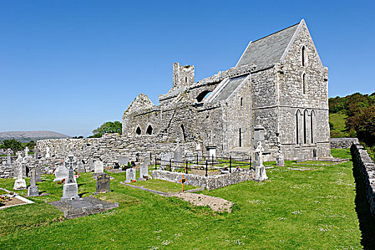 教堂,布伦,克雷尔县,爱尔兰,欧洲