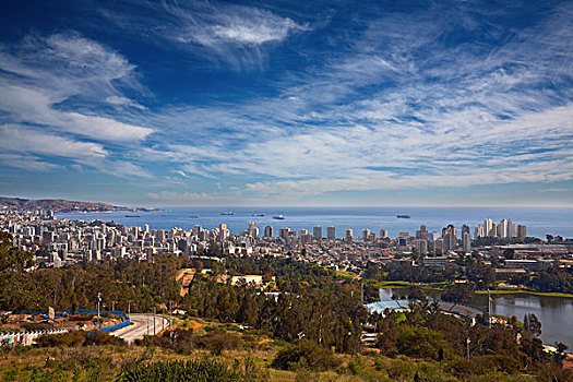 风景,维尼亚德尔马,瓦尔帕莱索,智利