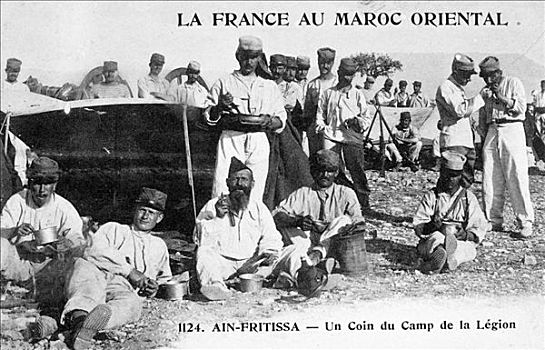 露营,外籍军团,摩洛哥,20世纪,艺术家,未知