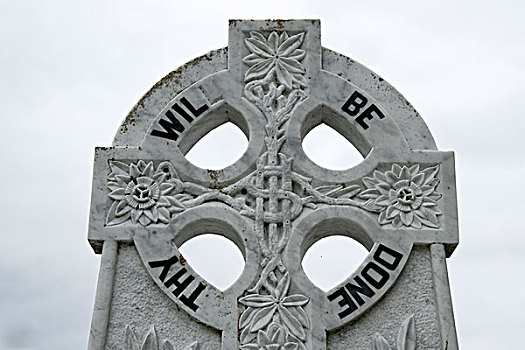 爱尔兰,梅奥县,特写,信息,凯尔特十字架