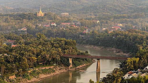 老挝,琅勃拉邦,风景,大幅,尺寸