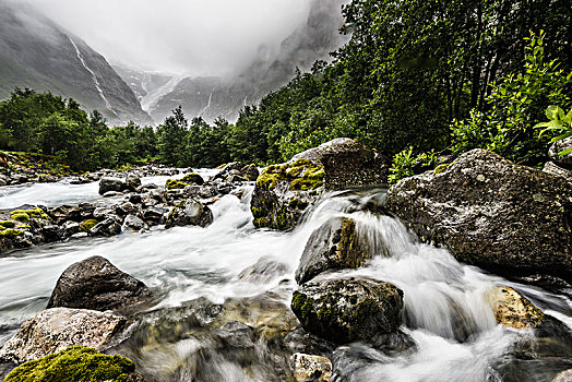 河流,山