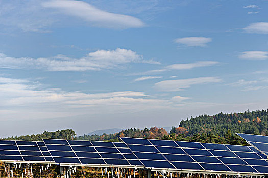 太阳能电池板,可更新,能量,地点