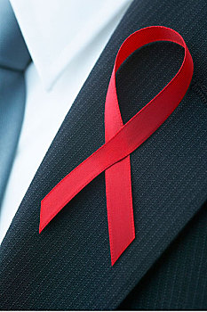 艾滋病,红丝带,翻领