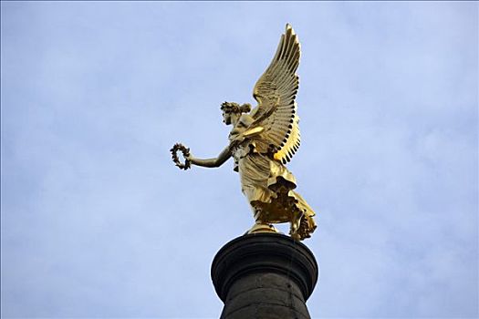 维多利亚,设计,基督教,胜利,柱子,勃兰登堡,德国,欧洲