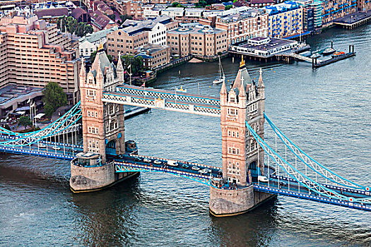 塔桥,泰晤士河,伦敦,英格兰,英国,欧洲