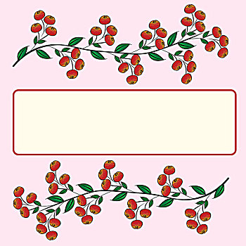 枝条,红莓,自然背景
