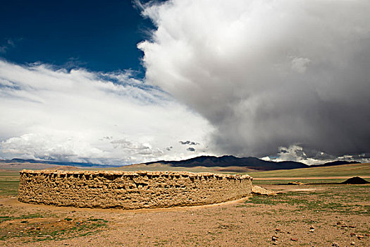 西藏尼玛县避风羊圈