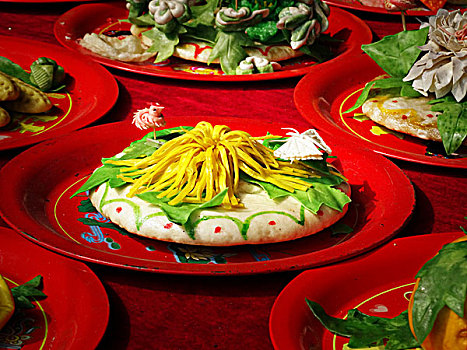 洛阳关林庙祭祀食物
