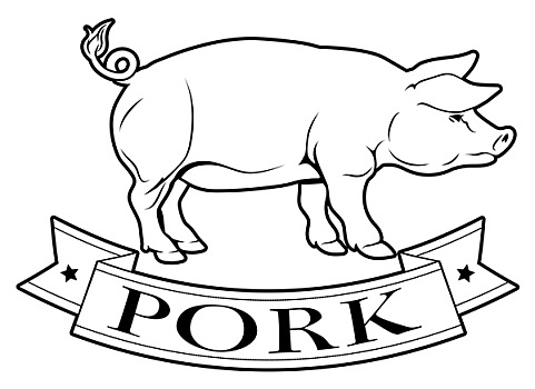 猪肉,食物,标签