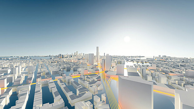 三維立體城市建筑模型
