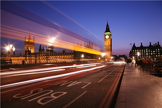大本钟,伦敦,夜景