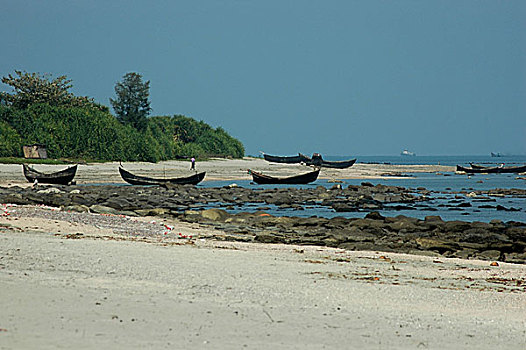 人,抓住,鱼,湾,依靠,小,生活方式,二月,2007年,岛屿,孟加拉