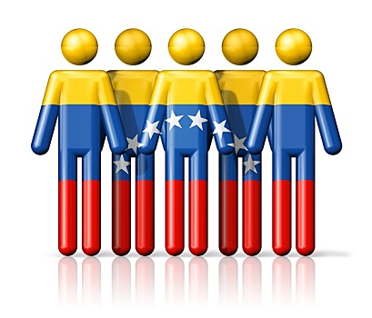 旗帜,委内瑞拉,线条画
