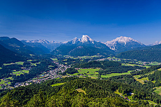德国,巴伐利亚,上巴伐利亚,贝希特斯加登地区,风景,瓦茨曼山,山