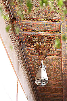 叙利亚阿兹姆宫内景-天花板纹饰