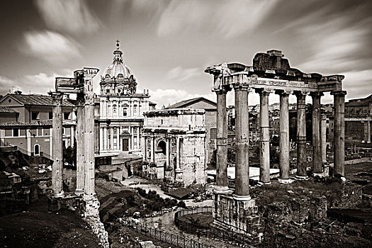 罗马,古罗马广场,遗址,古建筑,意大利