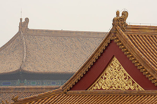 北京故宫建筑描写
