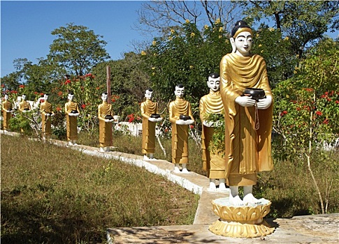 雕塑,佛,缅甸