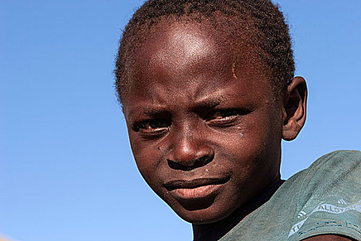 男孩,头像,纳米比亚,非洲