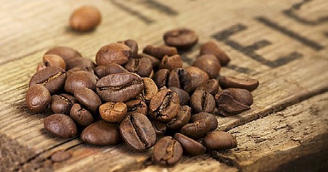 咖啡豆,木板