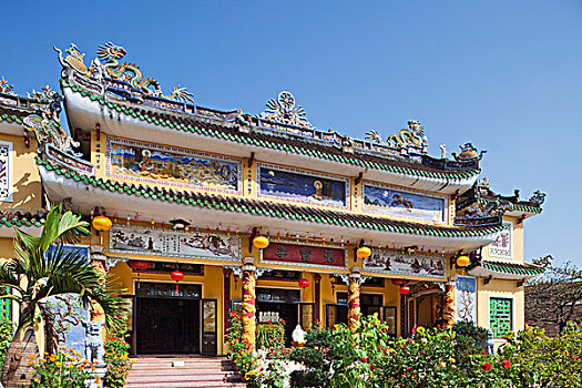 建筑,庙宇,会安,广南省,越南