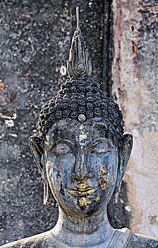 佛,雕塑,启迪,寺院,素可泰遗址公园,素可泰,泰国,亚洲