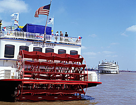 桨轮船,河,新奥尔良,路易斯安那,美国