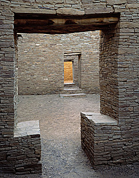 入口,普韦布洛,鲣,查科,峡谷,国家历史公园,新墨西哥,大幅,尺寸
