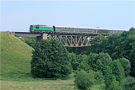 客运列车,桥