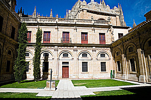 院落,老教堂,萨拉曼卡,西班牙,2007年