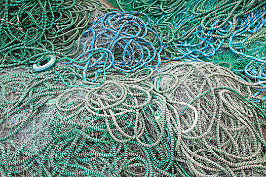 背景,纹理,渔网,弄干,海岸,挪威