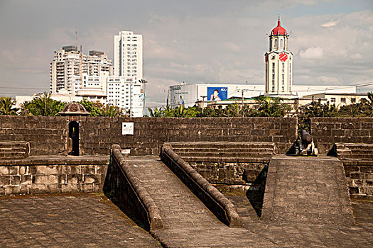 壁,大炮,区域,马尼拉,菲律宾,亚洲