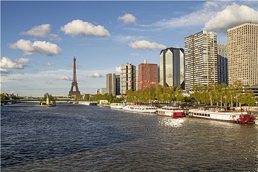 塞纳河,巴黎,看,房间,艾菲尔铁塔