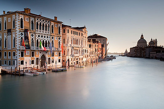 大运河,早晨,威尼斯,意大利,欧洲