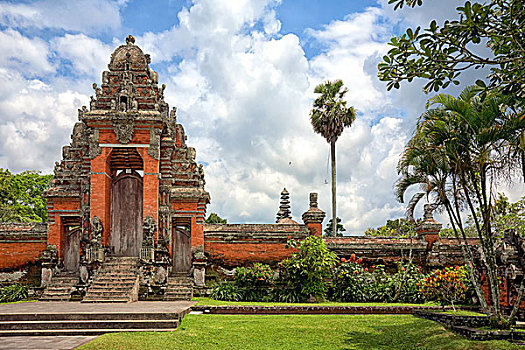 正门入口,大门,庙宇,巴厘岛,印度尼西亚