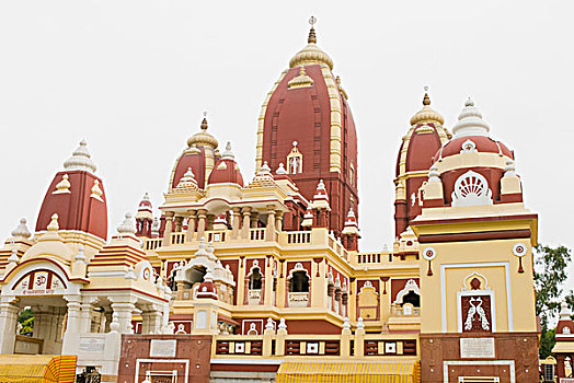 建筑,庙宇,新德里,印度
