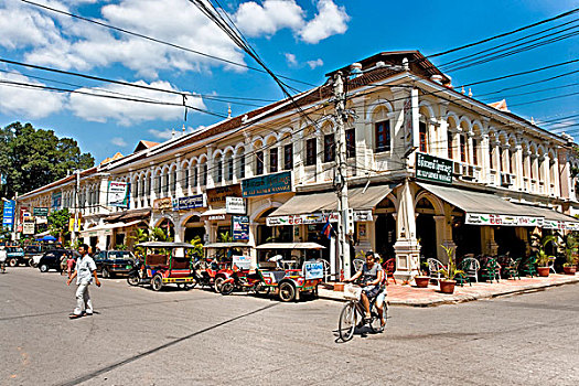 街景,收获,柬埔寨,东南亚,亚洲