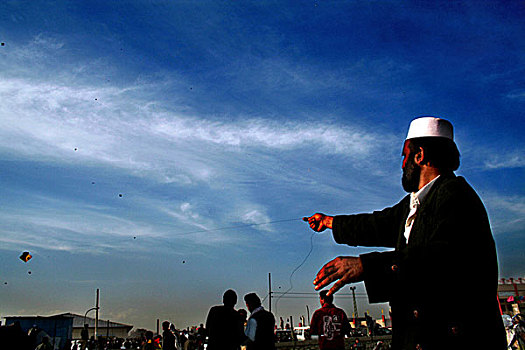 风筝,节日,波斯人,新年,喀布尔,阿富汗,2006年