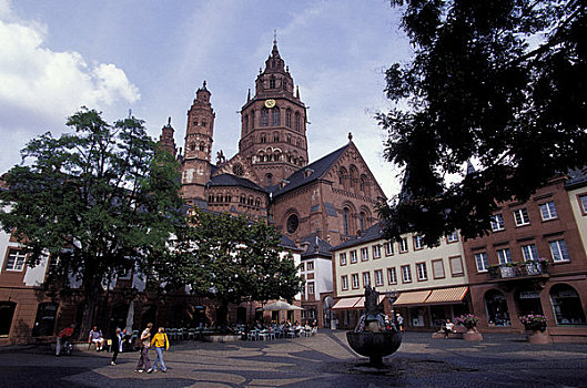 德国,美因茨,大教堂