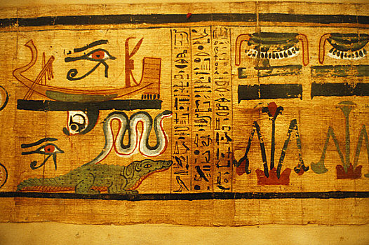 埃及,开罗,埃及博物馆,古旧,纸莎草