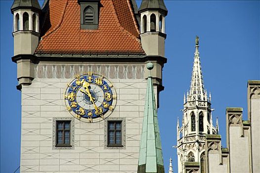 塔,老市政厅,市政厅,慕尼黑