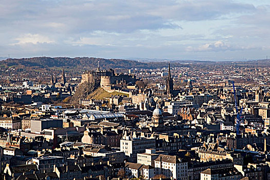 城市,爱丁堡,风景,城堡,苏格兰
