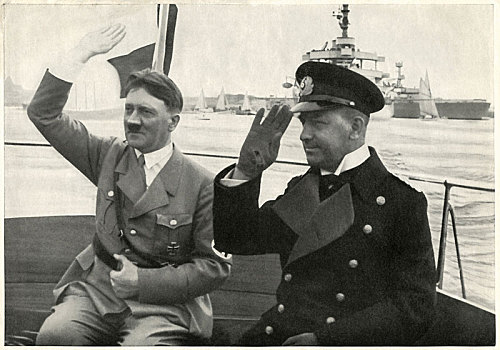首脑,阿道夫-希特勒,海军上将,察看,德国人,船队,德国,30年代