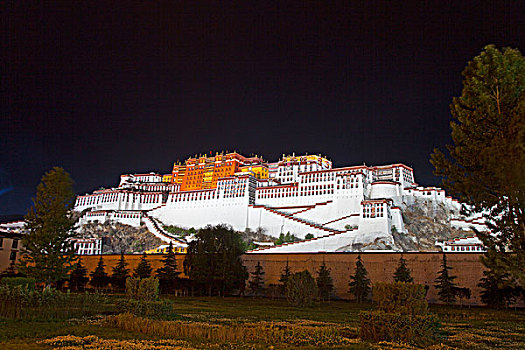 布达拉宫,广场,西藏,拉萨