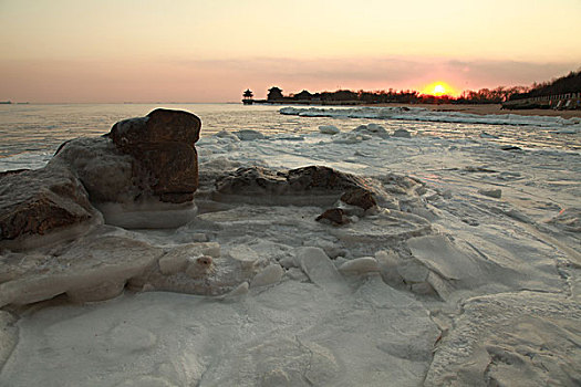 北戴河海冰